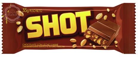 CHOCOLATE SHOT X 35 GRS (DISPLAY X 25 UN)
